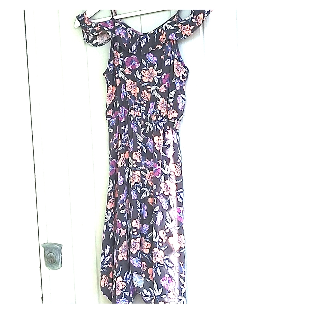 Girl Summer Cold Shoulder Maxi Dress Size 10